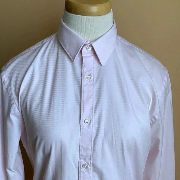 ZARA Pink Oversized Crisp Button Down Shirt - Picture 5 of 15